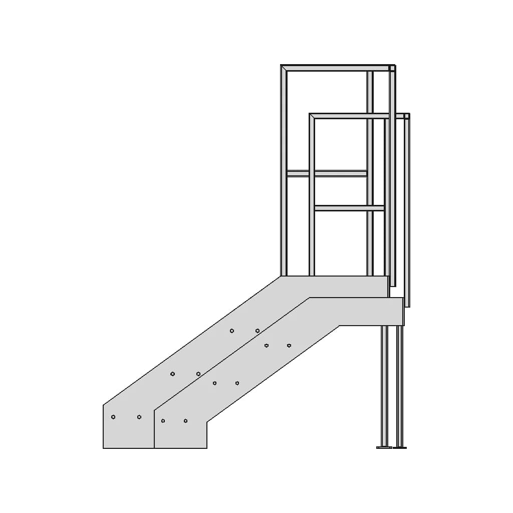 Staircase With Platform - Standard Mechanical Component_0_270_degree_snapshot