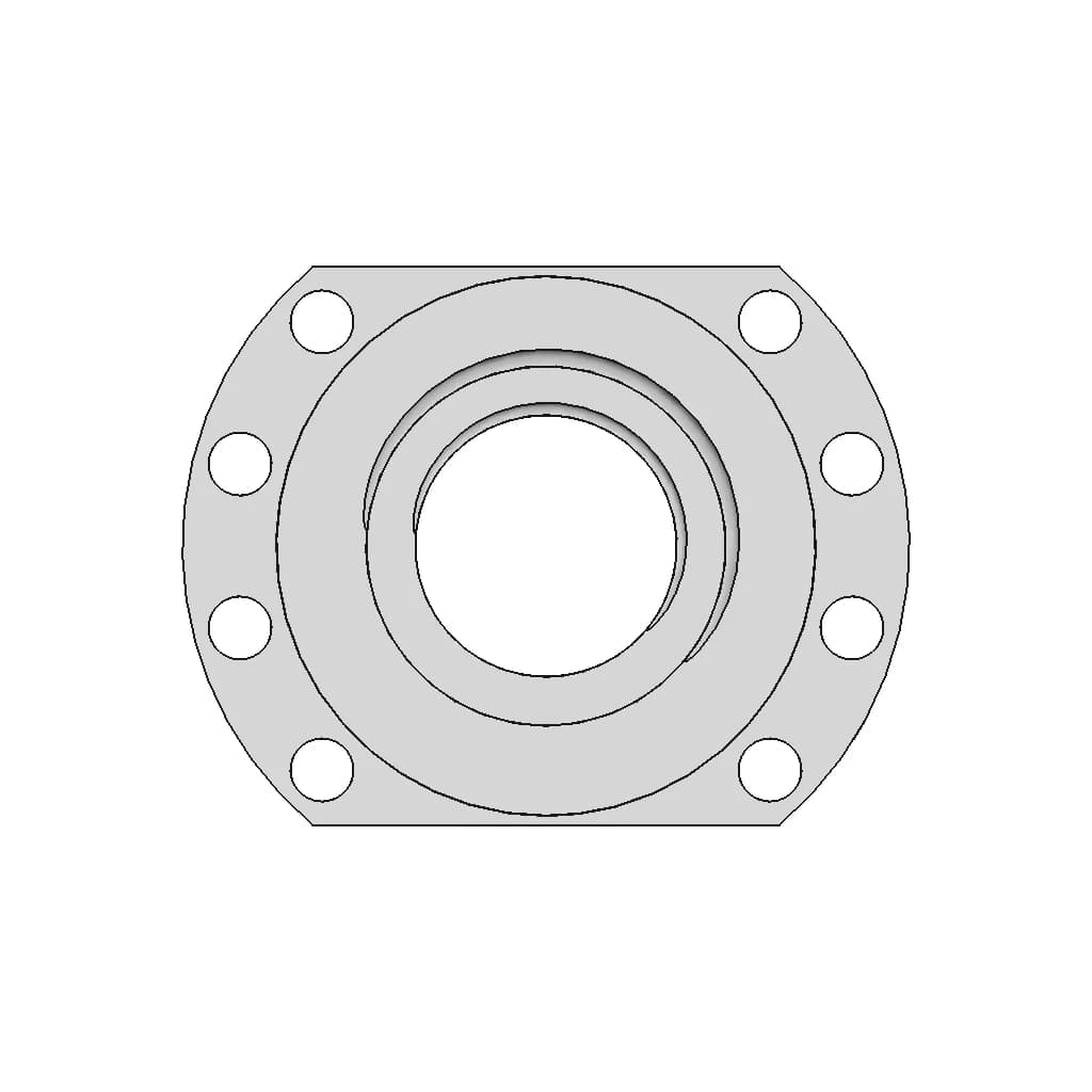 Din 69051 - Flanged Ball Screw Nut - Complete | 3D Engineering Design File_270_0_degree_snapshot