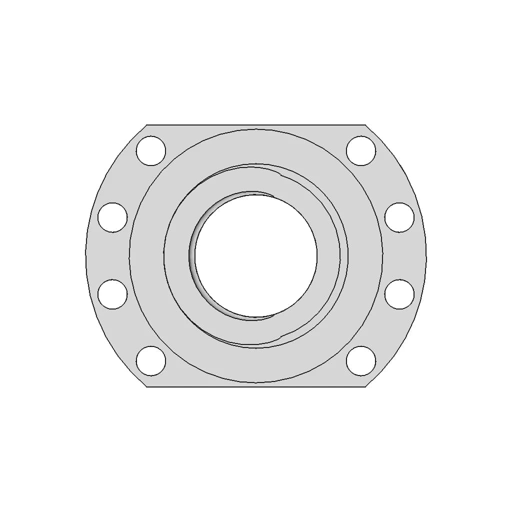 Din 69051 - Flanged Ball Screw Nut - Complete | 3D Engineering Design File_90_0_degree_snapshot