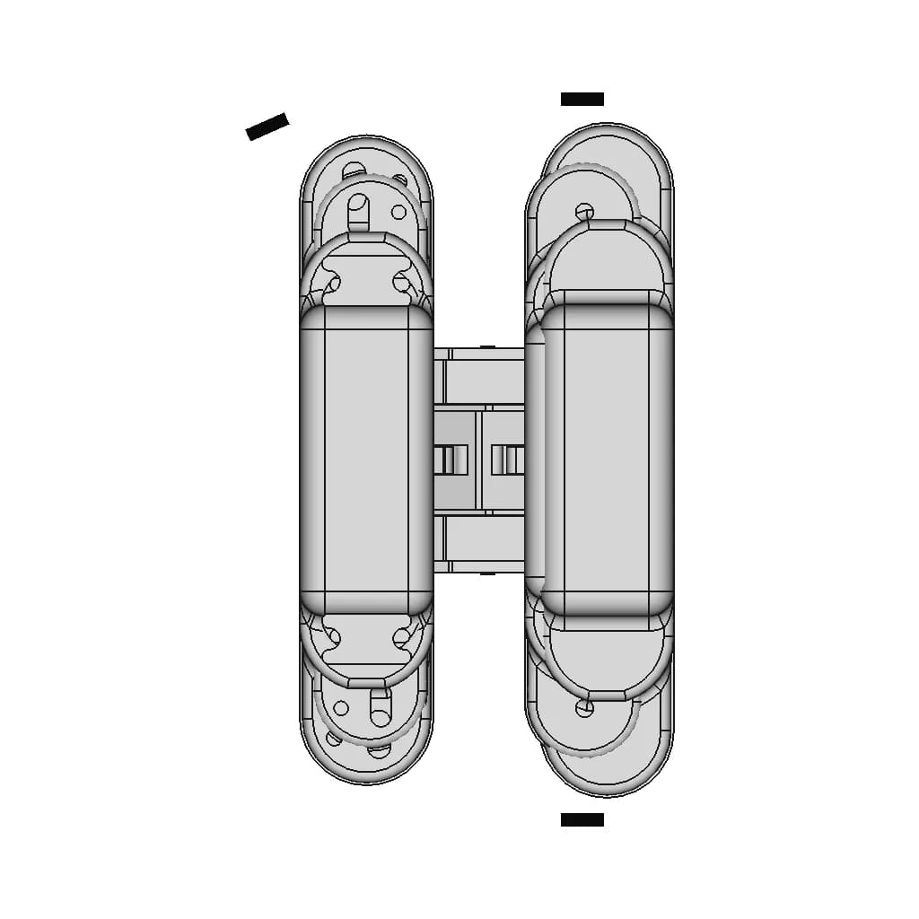 K2760 Door Hinge | High-Quality CAD Model_0_270_degree_snapshot