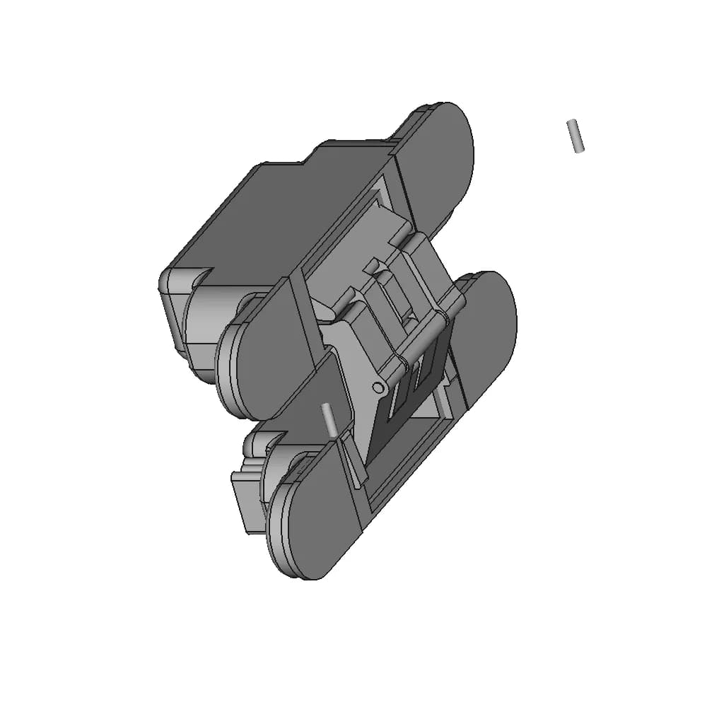 K2760 Door Hinge | High-Quality CAD Model_60_30_degree_snapshot