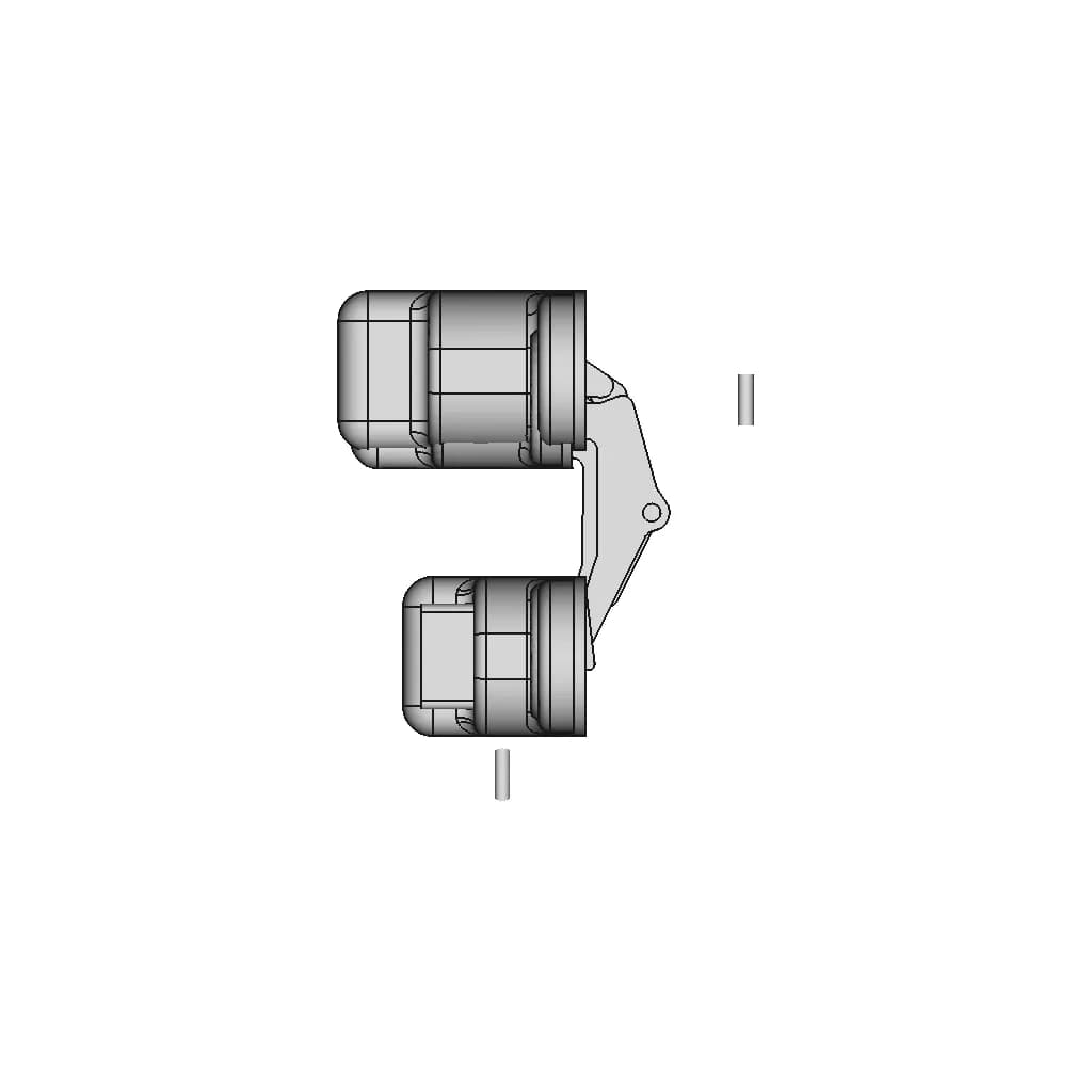 K2760 Door Hinge | High-Quality CAD Model_90_0_degree_snapshot