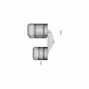 K2760 Door Hinge | High-Quality CAD Model_90_0_degree_snapshot