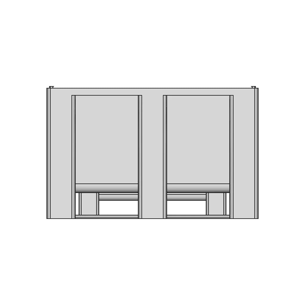 Plastic Pallet Box 1200X1000 - Standard Mechanical Component_0_0_degree_snapshot