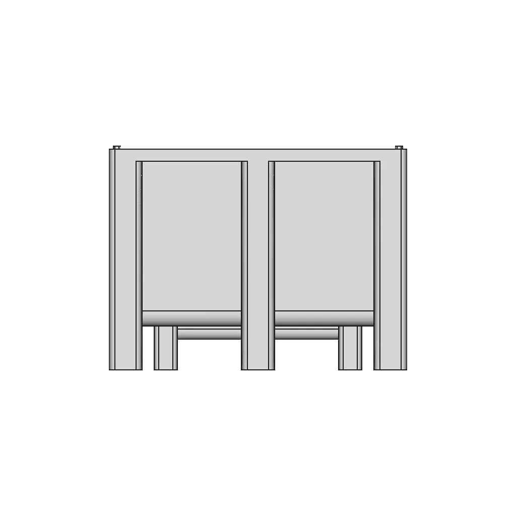 Plastic Pallet Box 1200X1000 - Standard Mechanical Component_0_270_degree_snapshot