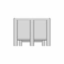 Plastic Pallet Box 1200X1000 - Standard Mechanical Component_0_90_degree_snapshot