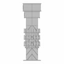 Hexagonal Freestanding Display Tower Unit - Standard Mechanical Component_0_90_degree_snapshot