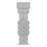 Hexagonal Freestanding Display Tower Unit - Standard Mechanical Component_0_90_degree_snapshot