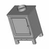 Wood Burner Stove - Downloadable CAD Representation_60_30_degree_snapshot