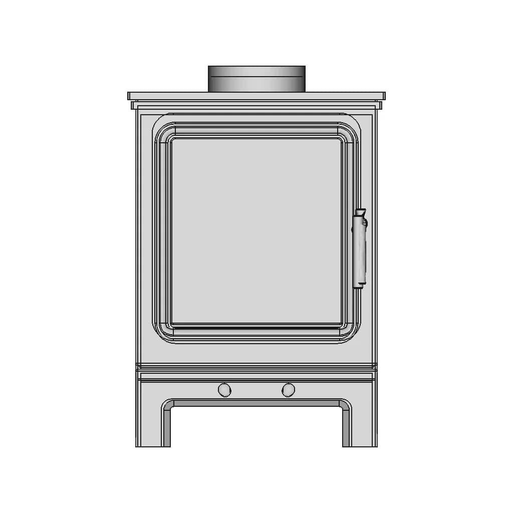 Wood Burner Stove - Downloadable CAD Representation_90_0_degree_snapshot