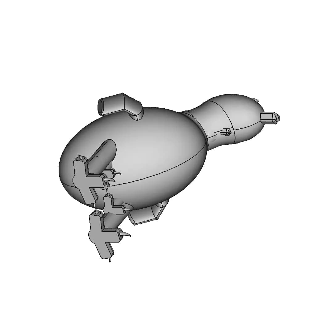 Chicken | 3D Engineering Design File_60_30_degree_snapshot