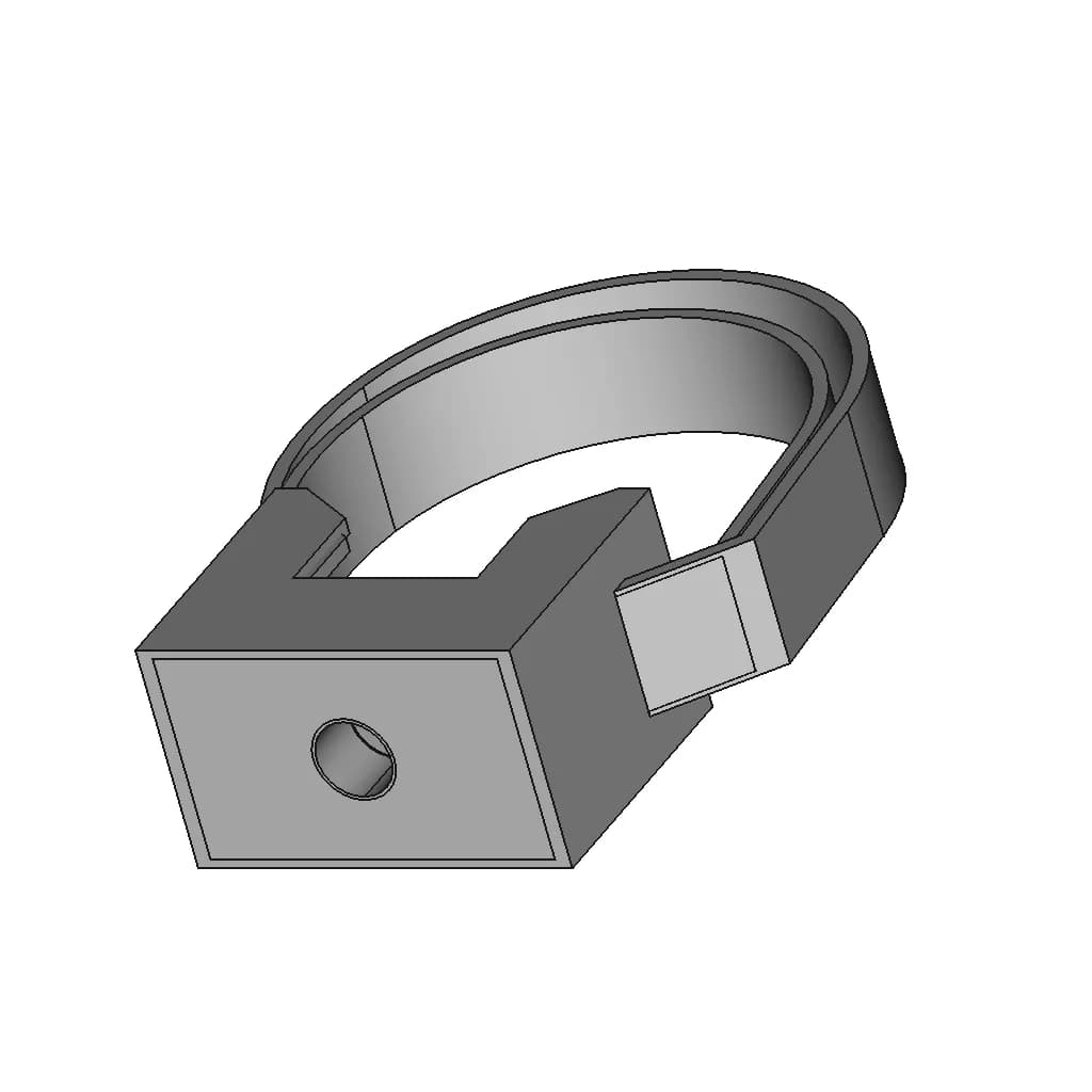 Ремешок-Опора Для Труб И Кабеля Prnt 16-32 | 3D Engineering Design File_60_30_degree_snapshot