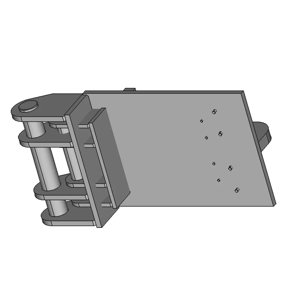 Ntp-10 Coupler. Ntp-10 Vastalevy. - Standard Mechanical Component_60_30_degree_snapshot