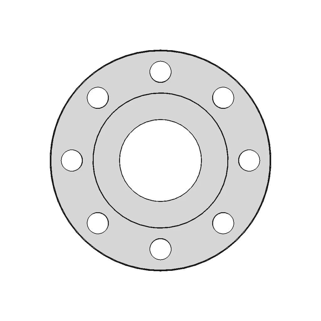 Welding Pipe Flange - Downloadable CAD Representation_90_0_degree_snapshot