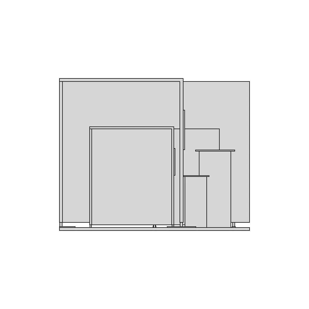 Basic Square Modular Exhibition Stand With Front Arch | 3D Engineering Design File_0_270_degree_snapshot
