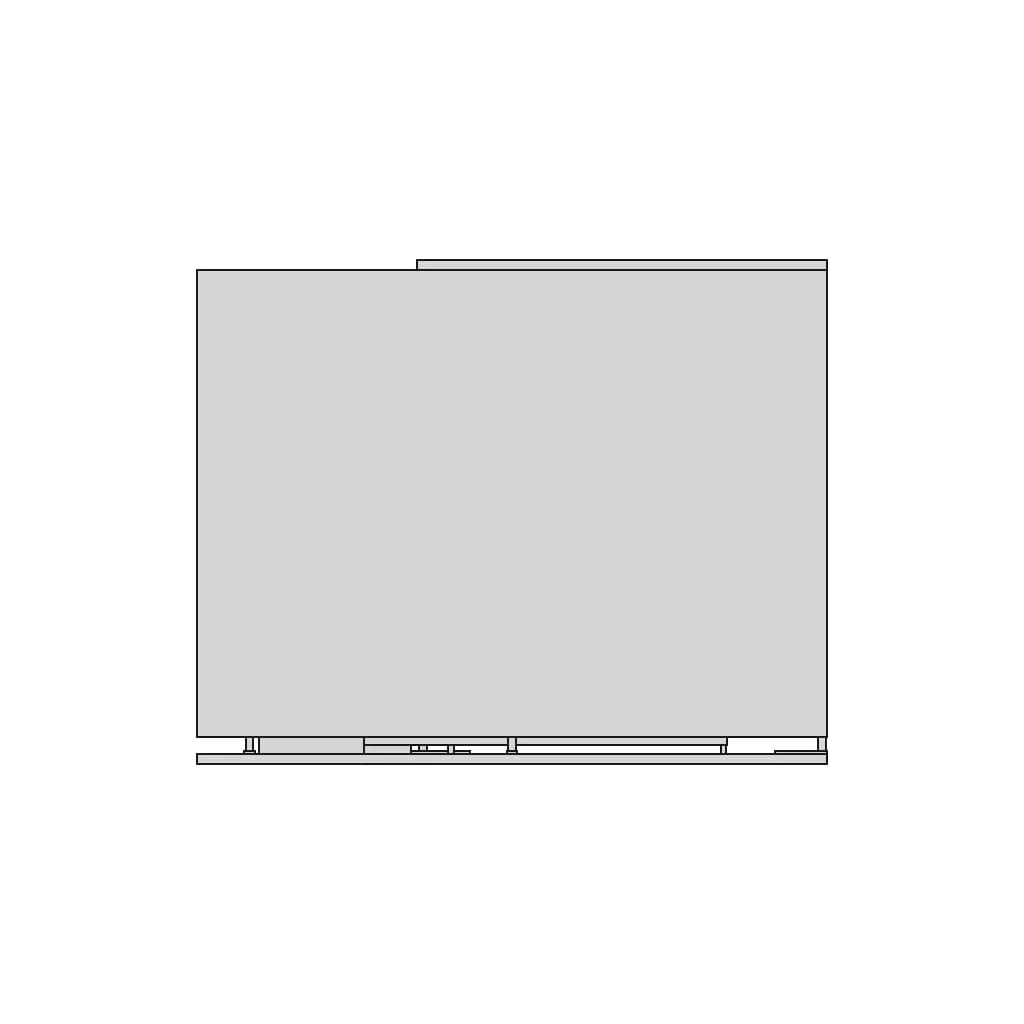 Basic Square Modular Exhibition Stand With Front Arch | 3D Engineering Design File_0_90_degree_snapshot