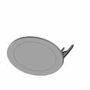 Half Moon Geometric Minimalist Abstract Podium | 3D Engineering Design File_60_30_degree_snapshot