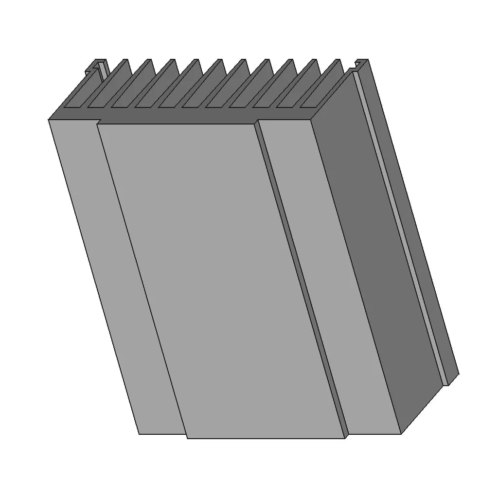 Fin / Sirip | High-Quality CAD Model_60_30_degree_snapshot