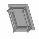 Queen_Size_Bed_60X78 | High-Quality CAD Model_60_30_degree_snapshot