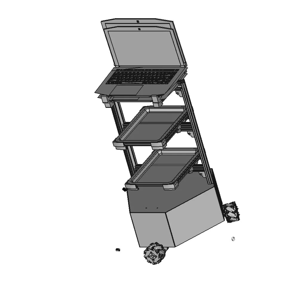 Service Robot Version 1 - Standard Mechanical Component_60_30_degree_snapshot