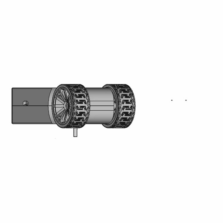 Single-Axis Balancing Robot - Downloadable CAD Representation