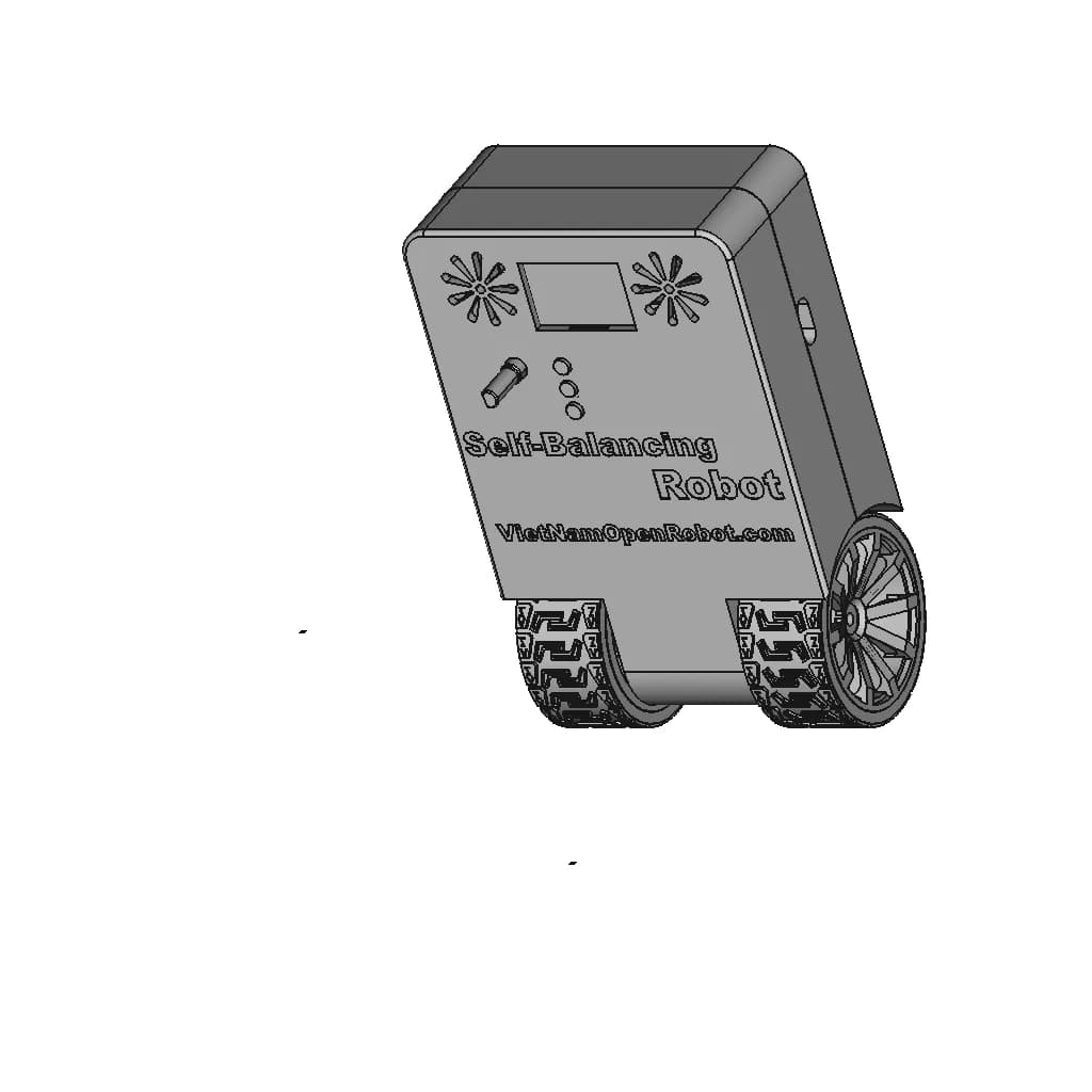 Single-Axis Balancing Robot - Downloadable CAD Representation_60_30_degree_snapshot