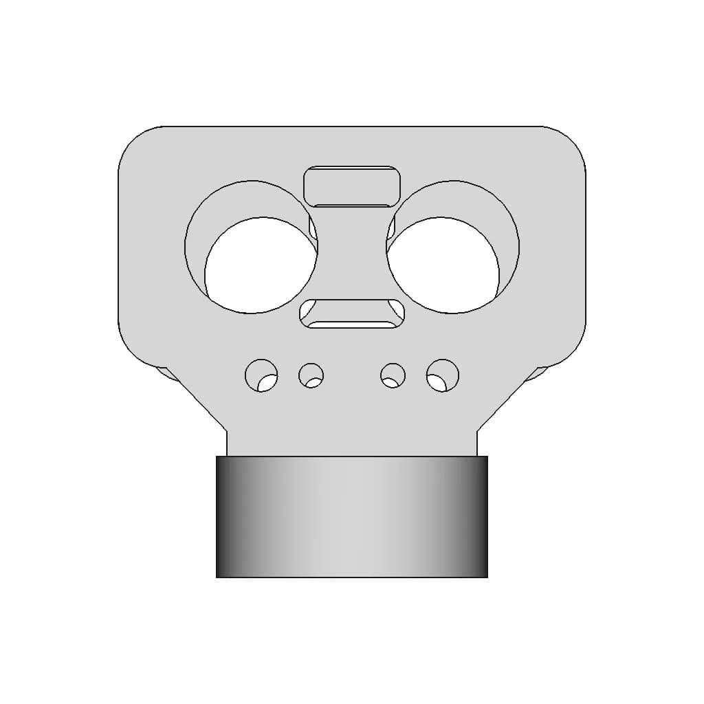 3D Printable Chassis & Body For Line Follower/Maze Solving Robot | High-Quality CAD Model_270_0_degree_snapshot
