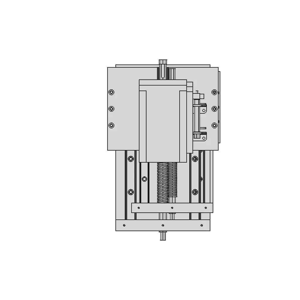 Ball Screw Assly | 3D Engineering Design File_270_0_degree_snapshot