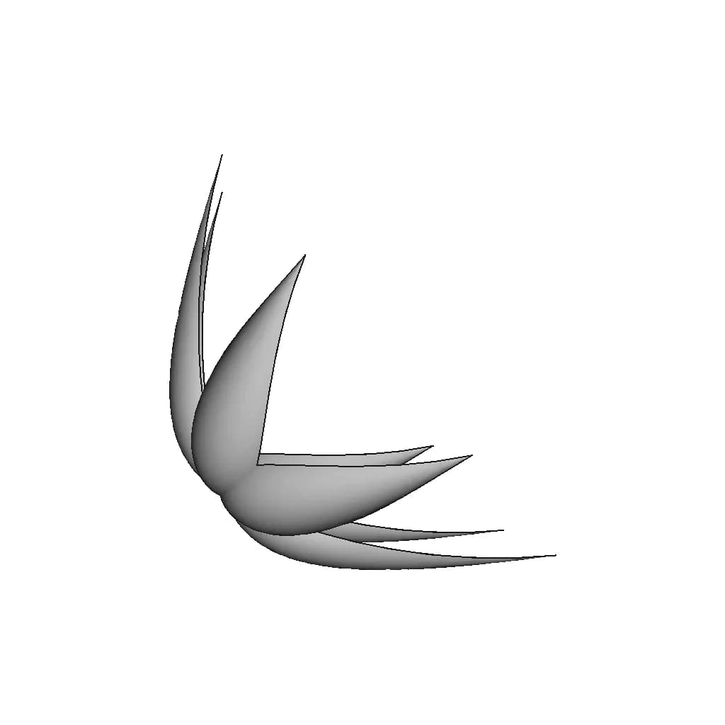 Flower - Downloadable CAD Representation_0_270_degree_snapshot