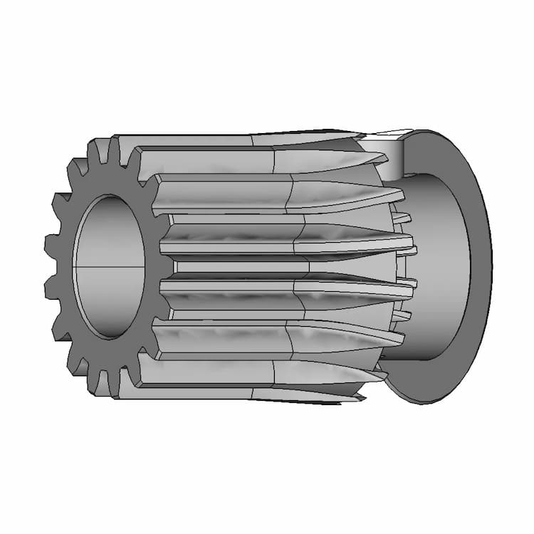 Pinion Gear 0.5M, 17T, 5Mm Shaft - Standard Mechanical Component