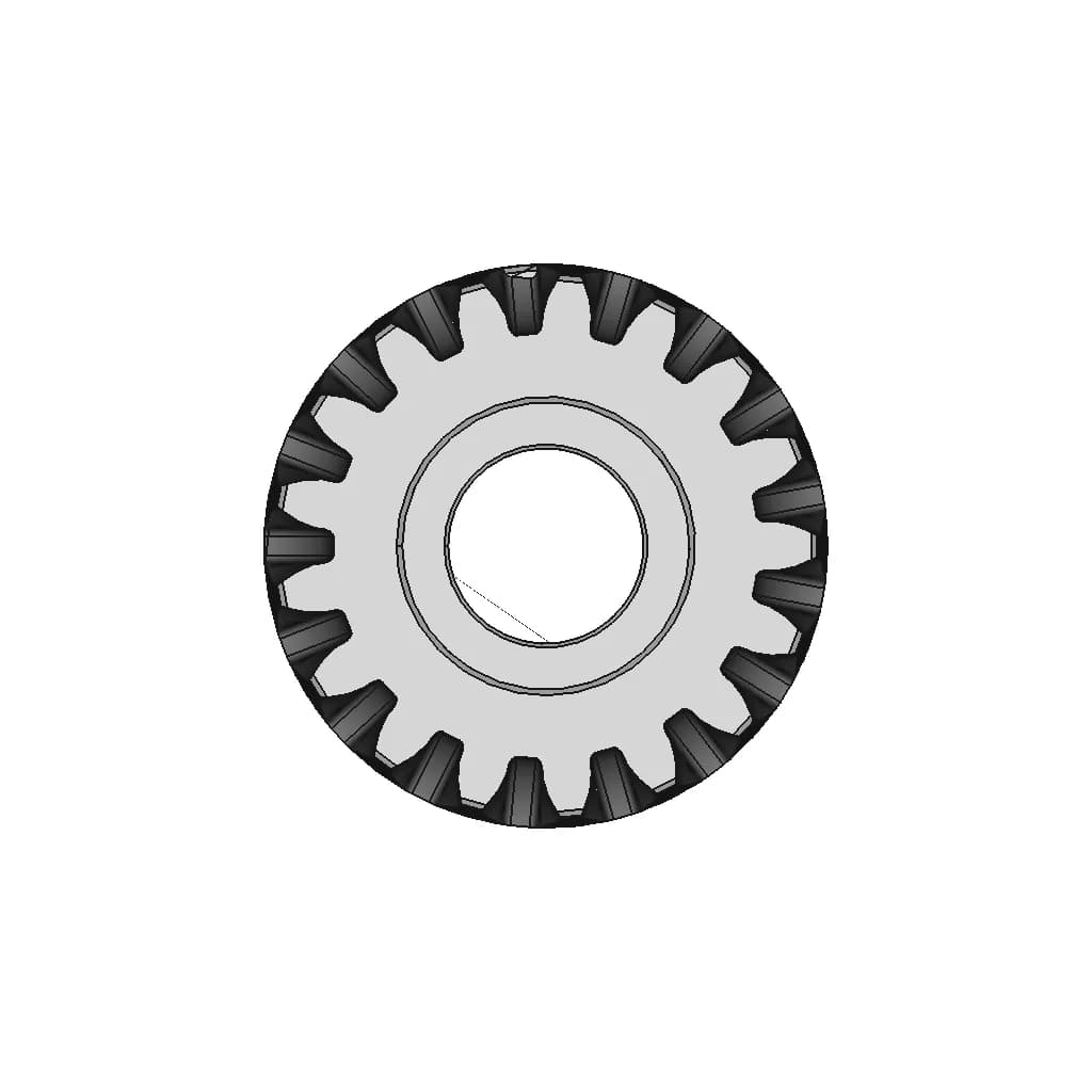 Pinion Gear 0.5M, 17T, 5Mm Shaft - Standard Mechanical Component_0_90_degree_snapshot