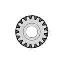 Pinion Gear 0.5M, 17T, 5Mm Shaft - Standard Mechanical Component_0_90_degree_snapshot