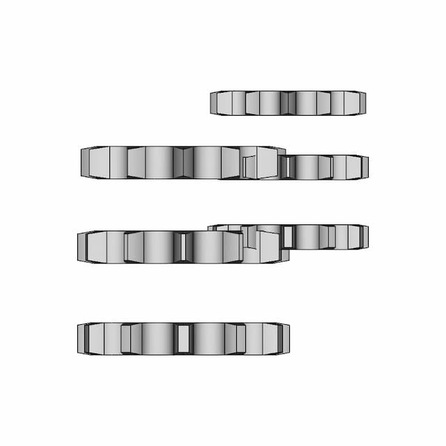Sprocket Chain No40 Compare Angle - Downloadable CAD Representation