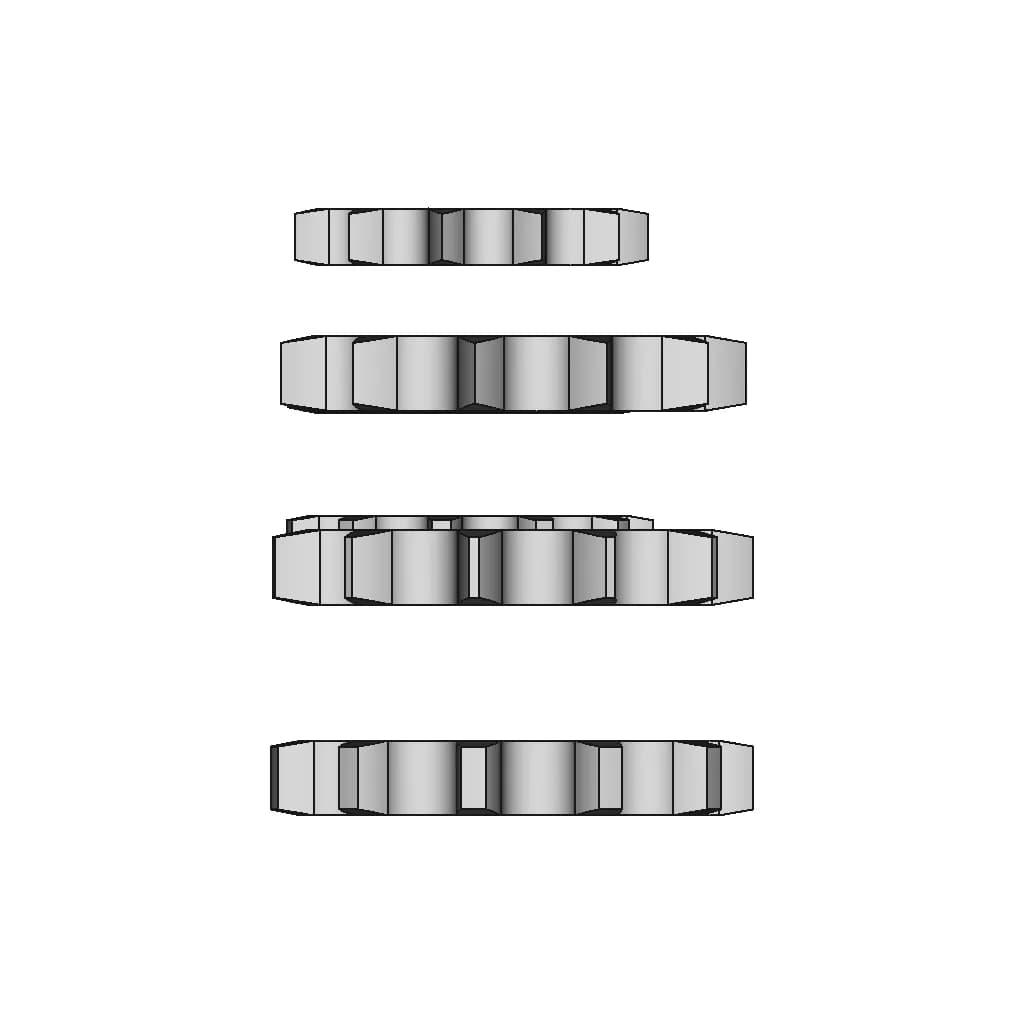 Sprocket Chain No40 Compare Angle - Downloadable CAD Representation_0_270_degree_snapshot