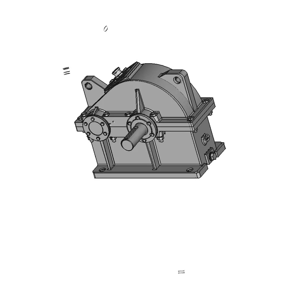 Gearbox In Machine Design Subject | 3D Engineering Design File_60_30_degree_snapshot