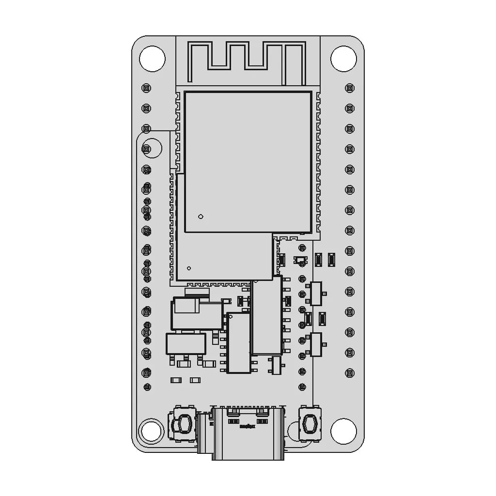 Development Board Esp32 Ch340 | High-Quality CAD Model_0_0_degree_snapshot
