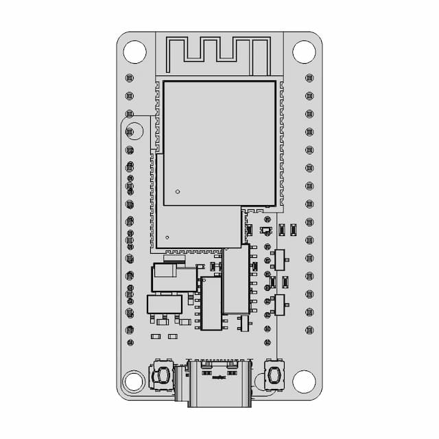 Development Board Esp32 Ch340 | High-Quality CAD Model