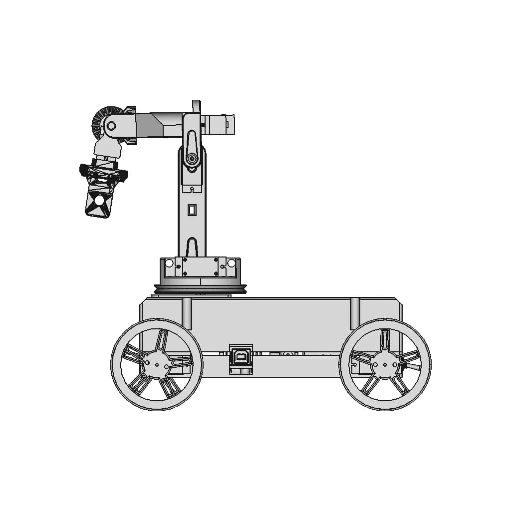 3D Printed Arduino Servo Platform With Robotic Arm | 3D Engineering Design File_0_270_degree_snapshot
