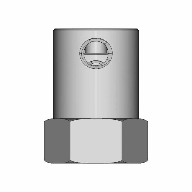 Brass Rc Wheel Hex Shaft Coupler 3-8Mm | 3D Engineering Design File