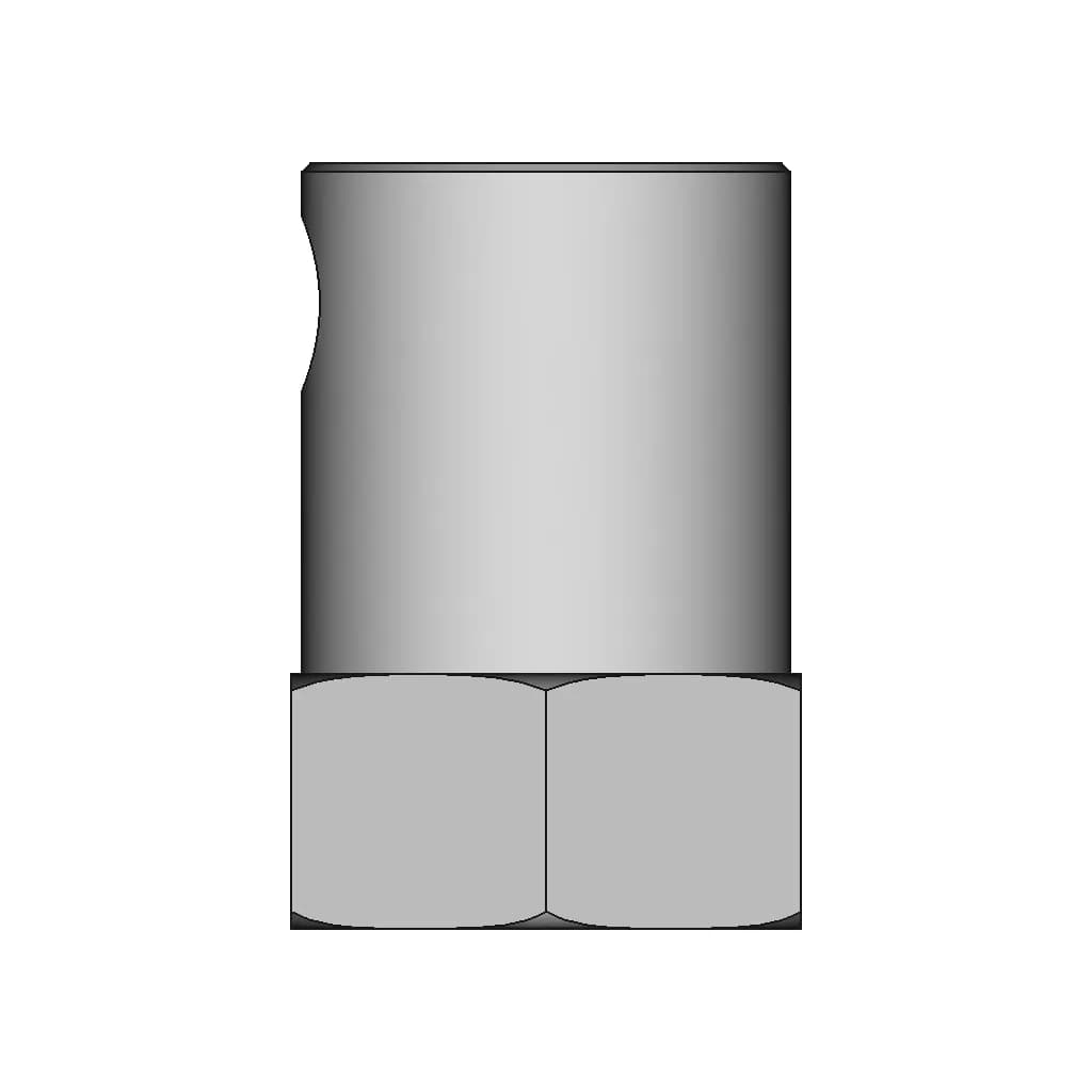 Brass Rc Wheel Hex Shaft Coupler 3-8Mm | 3D Engineering Design File_0_90_degree_snapshot
