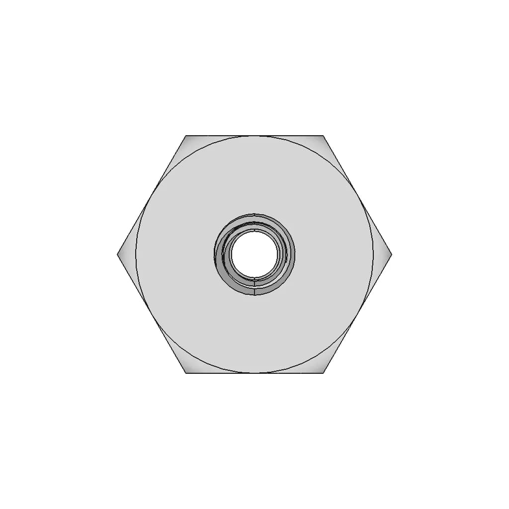 Brass Rc Wheel Hex Shaft Coupler 3-8Mm | 3D Engineering Design File_90_0_degree_snapshot