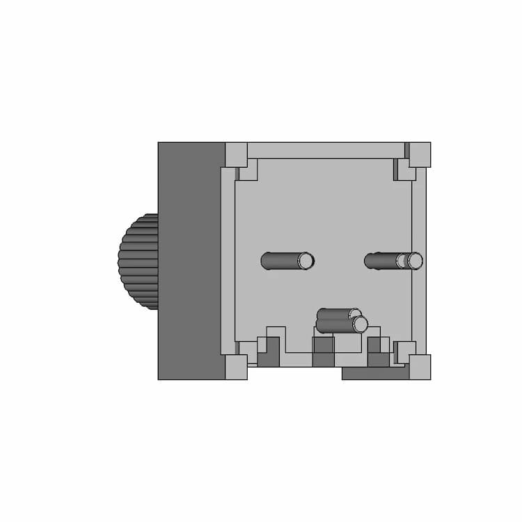 3386P 8Mm Knob Trim Pot - Downloadable CAD Representation