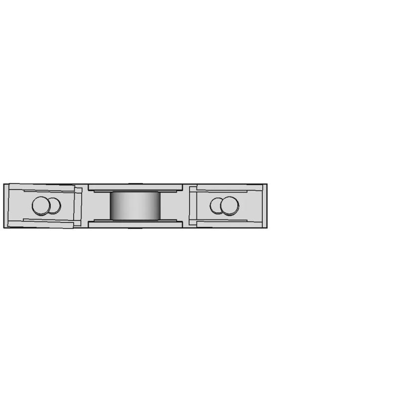 Roda Matex Kecil Geser - Roller Display Sliding | 3D Engineering Design File