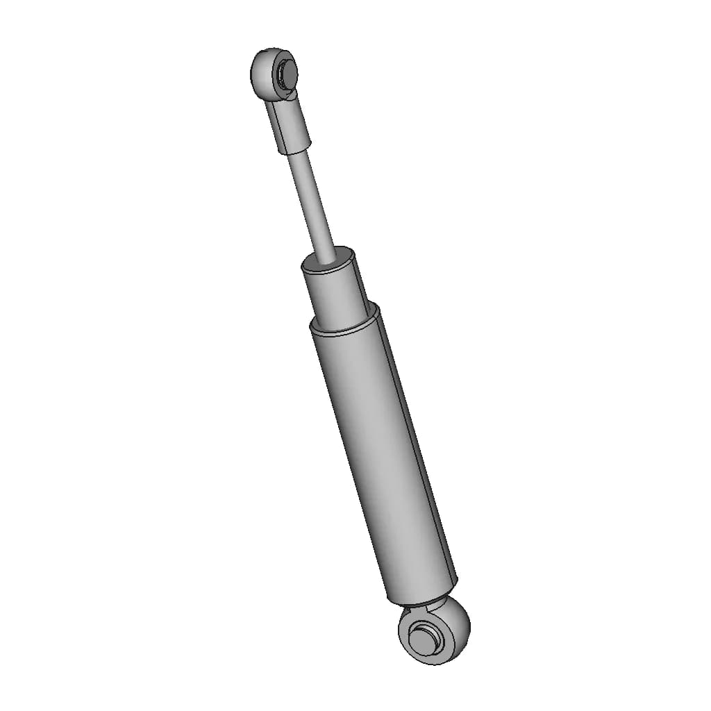 Zhugi Rc Car Shock Damper Aluminum Alloy 112Mm Builtu2Zhugi1In Rc Damper Shock Absorption Compatible With Scx10 D90 110 Rc Car | High-Quality CAD Model_60_30_degree_snapshot