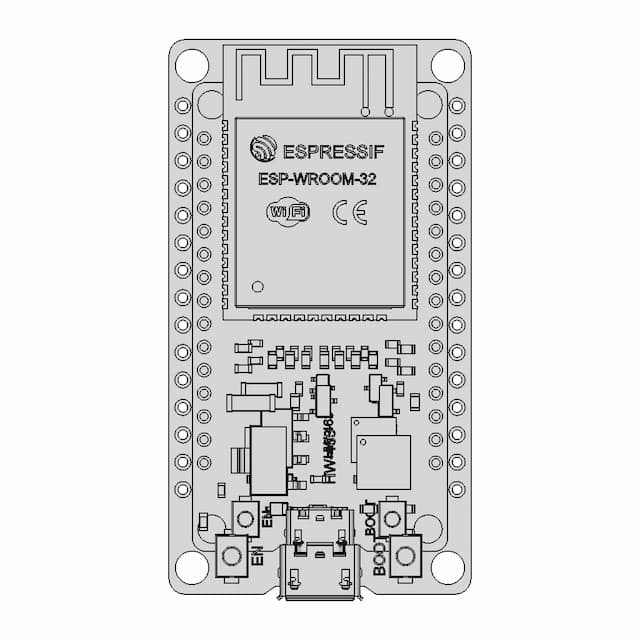 Esp32 Wroom Cp2102 30Pins | 3D Engineering Design File