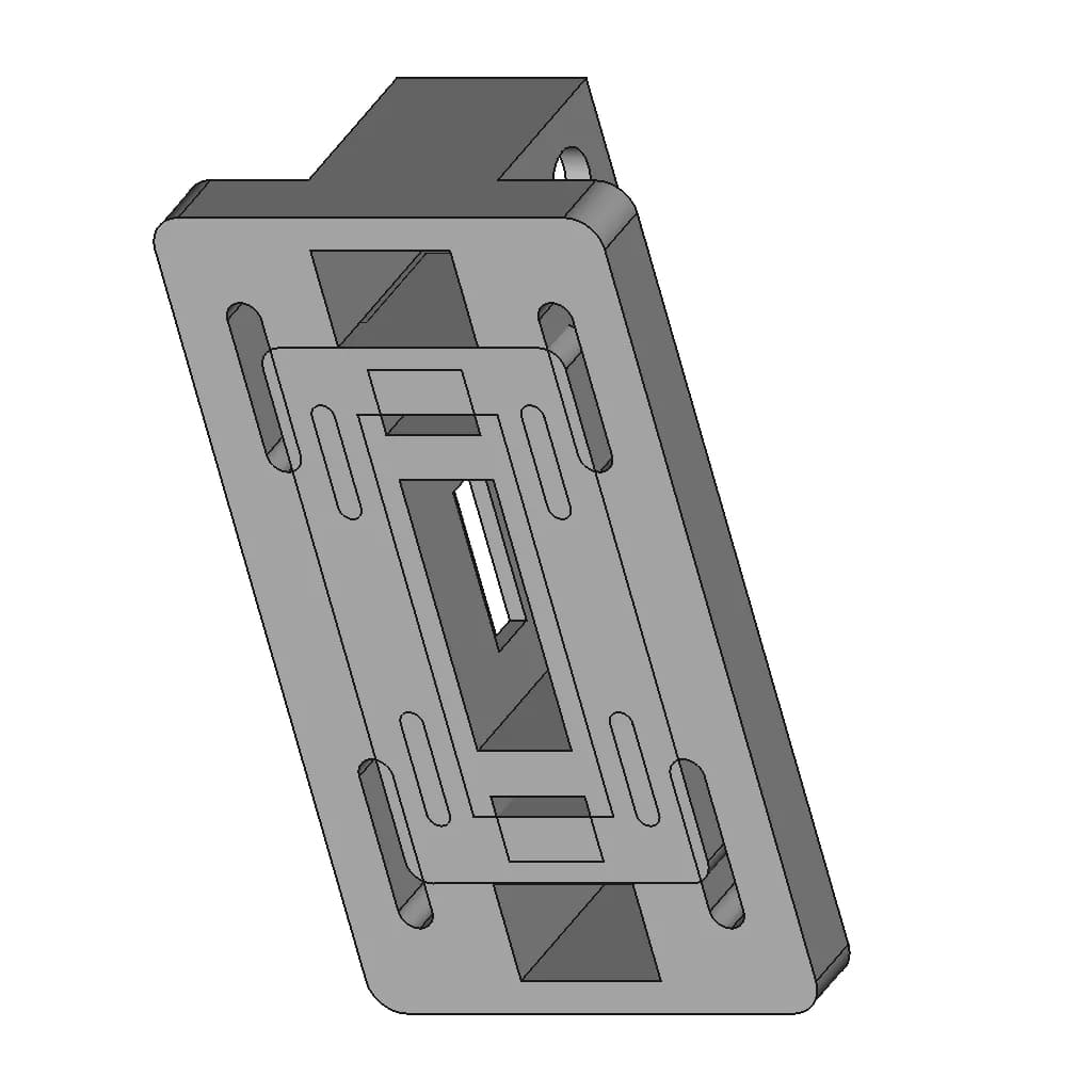 Co2 Laser Tube Support 50Mm - 80Mm Diameter - Downloadable CAD Representation_60_30_degree_snapshot
