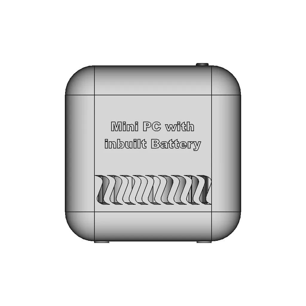 Mini Pc With Inbuilt Battery | 3D Engineering Design File_90_0_degree_snapshot