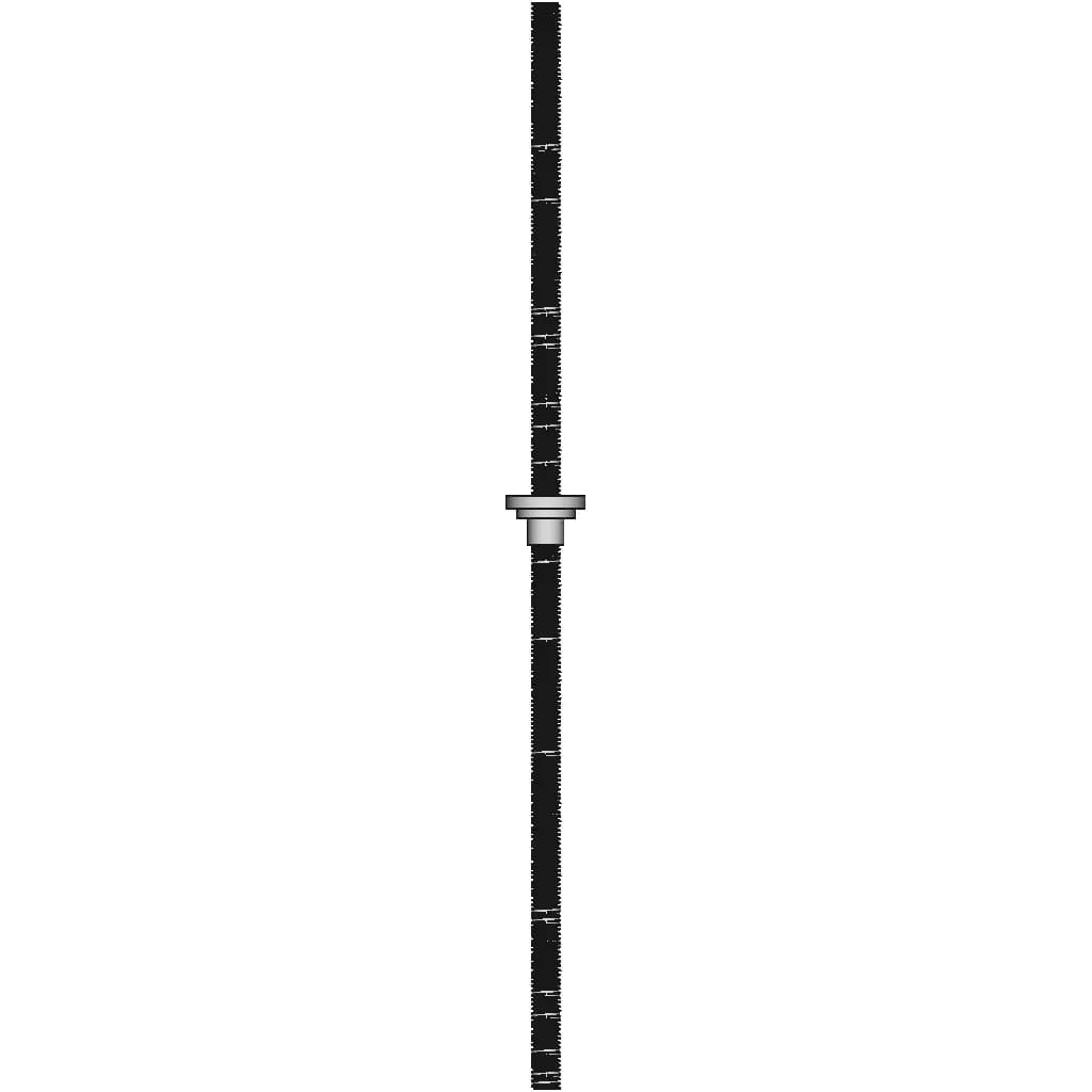 8Mm Screw Rod 1.25Mm Pitch Threaded Rod With Brass Nut | 3D Engineering Design File_270_0_degree_snapshot