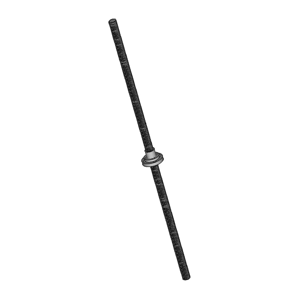 8Mm Screw Rod 1.25Mm Pitch Threaded Rod With Brass Nut | 3D Engineering Design File_60_30_degree_snapshot