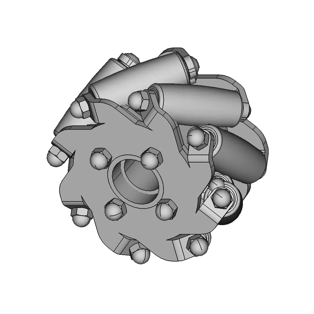 60Mm Mecanum Wheel - Standard Mechanical Component_60_30_degree_snapshot